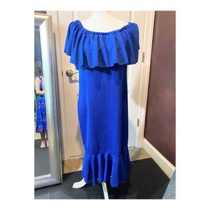 LuLa Roe Sapphire Off Shoulder Dress